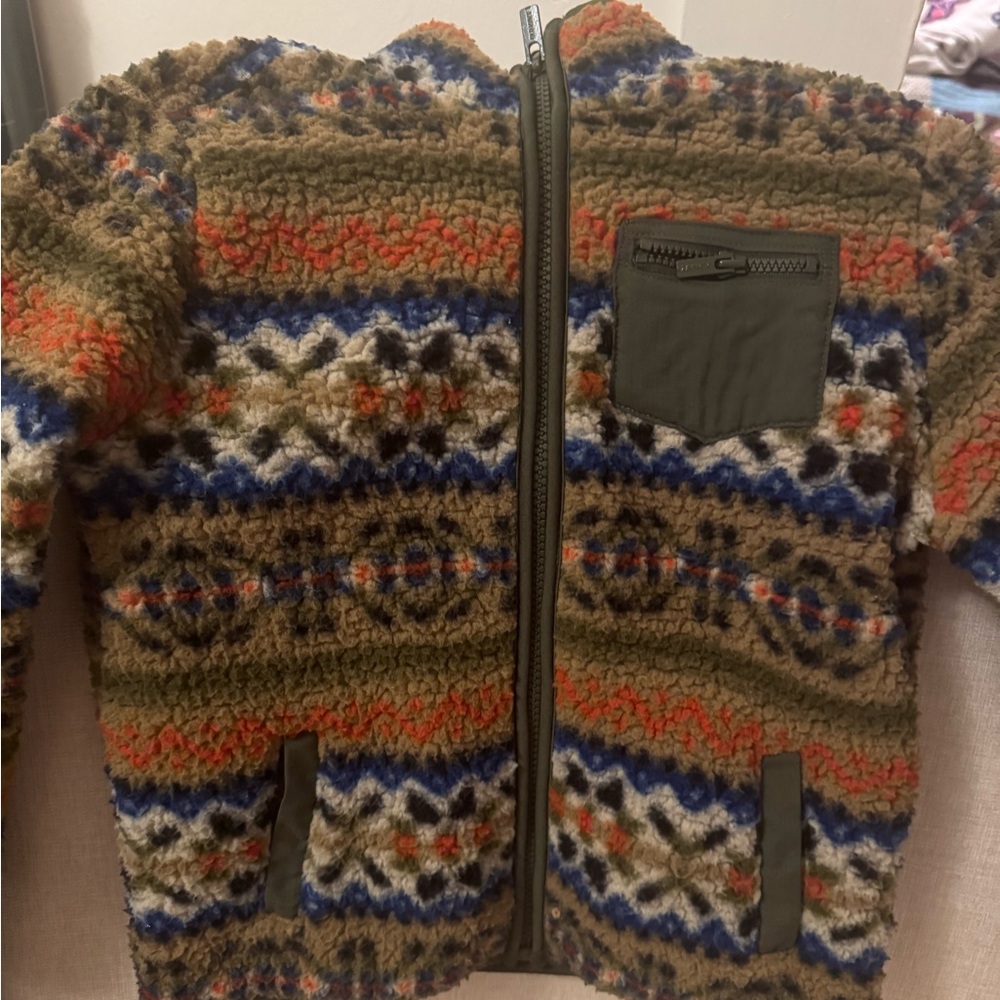 Old Navy Cozy Multicolor Kids Sherpa Jacket